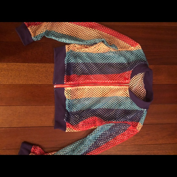 Jackets & Blazers - Rainbow mesh jacket